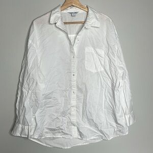 Women’s Old Navy Large Boyfriend White Shirt Oversized